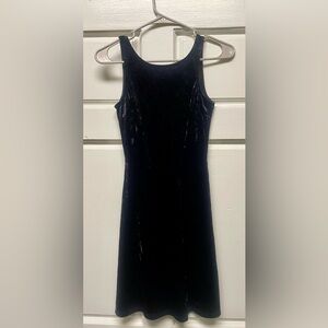 H&M Black Velvet Mini Dress